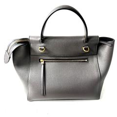 Celine Micro Belt Bag Gray Leather Handbag Shoulder Crossbody